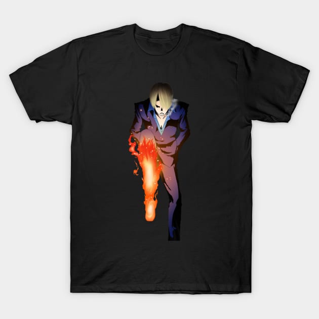 diable jambe T-Shirt by Jalfaro